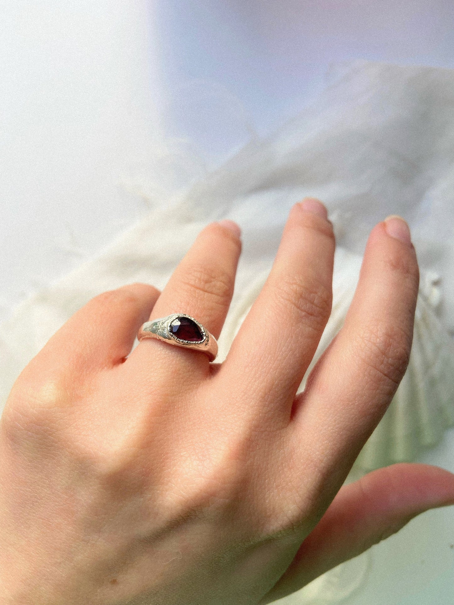 Garnet Signet Ring
