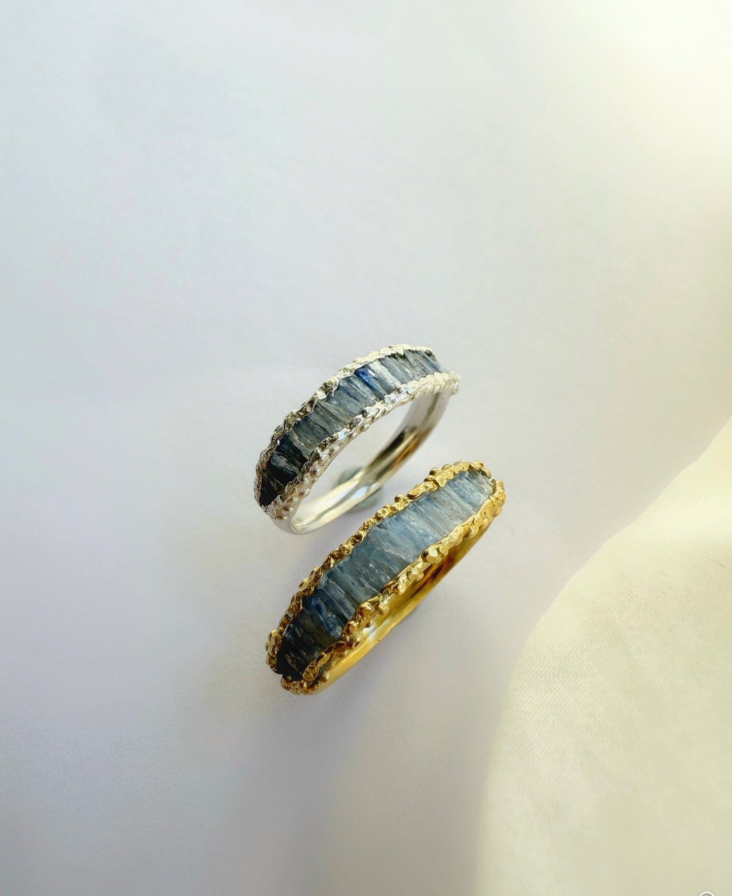 Kyanite Cigar Band Ring - Oggie and Co