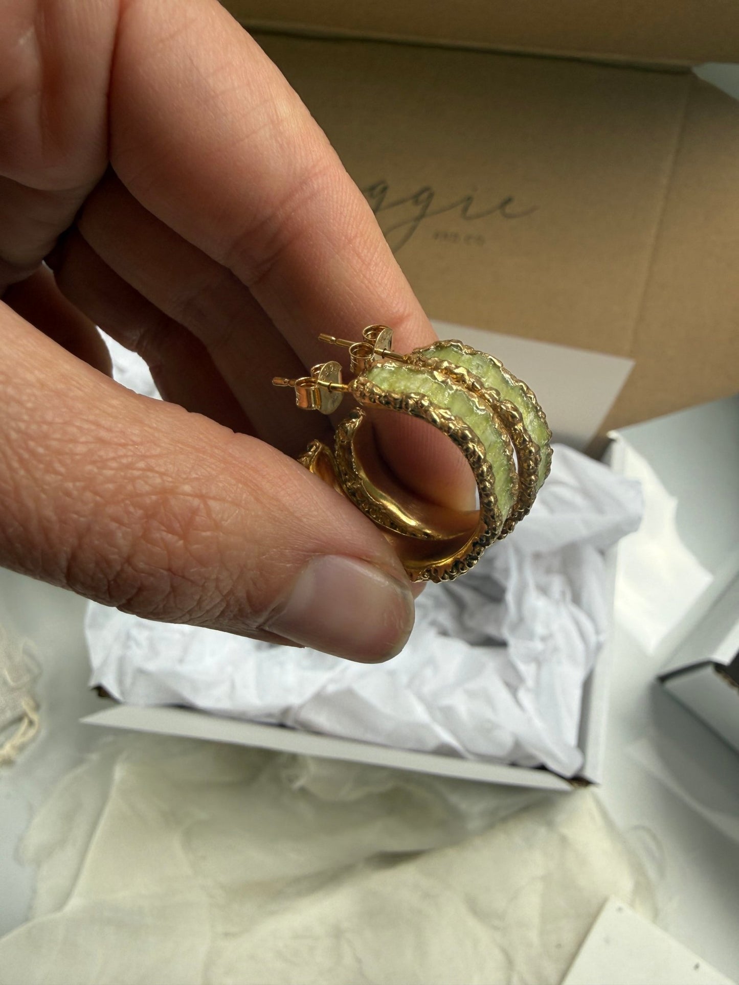 Kyanite Hoops - Oggie and Co