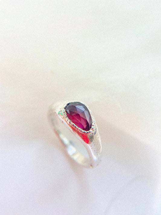 Garnet Signet Ring