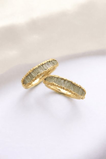 Kyanite Cigar Ring - Green - Oggie and Co
