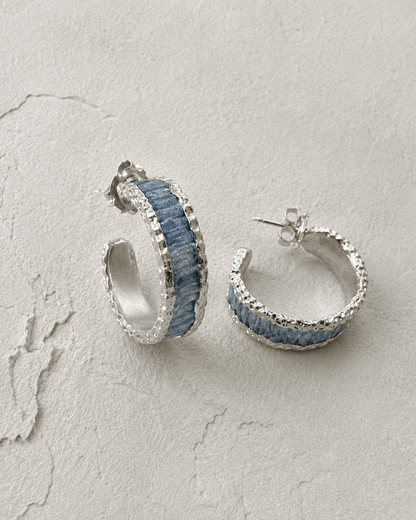 Kyanite Hoops - Oggie and Co