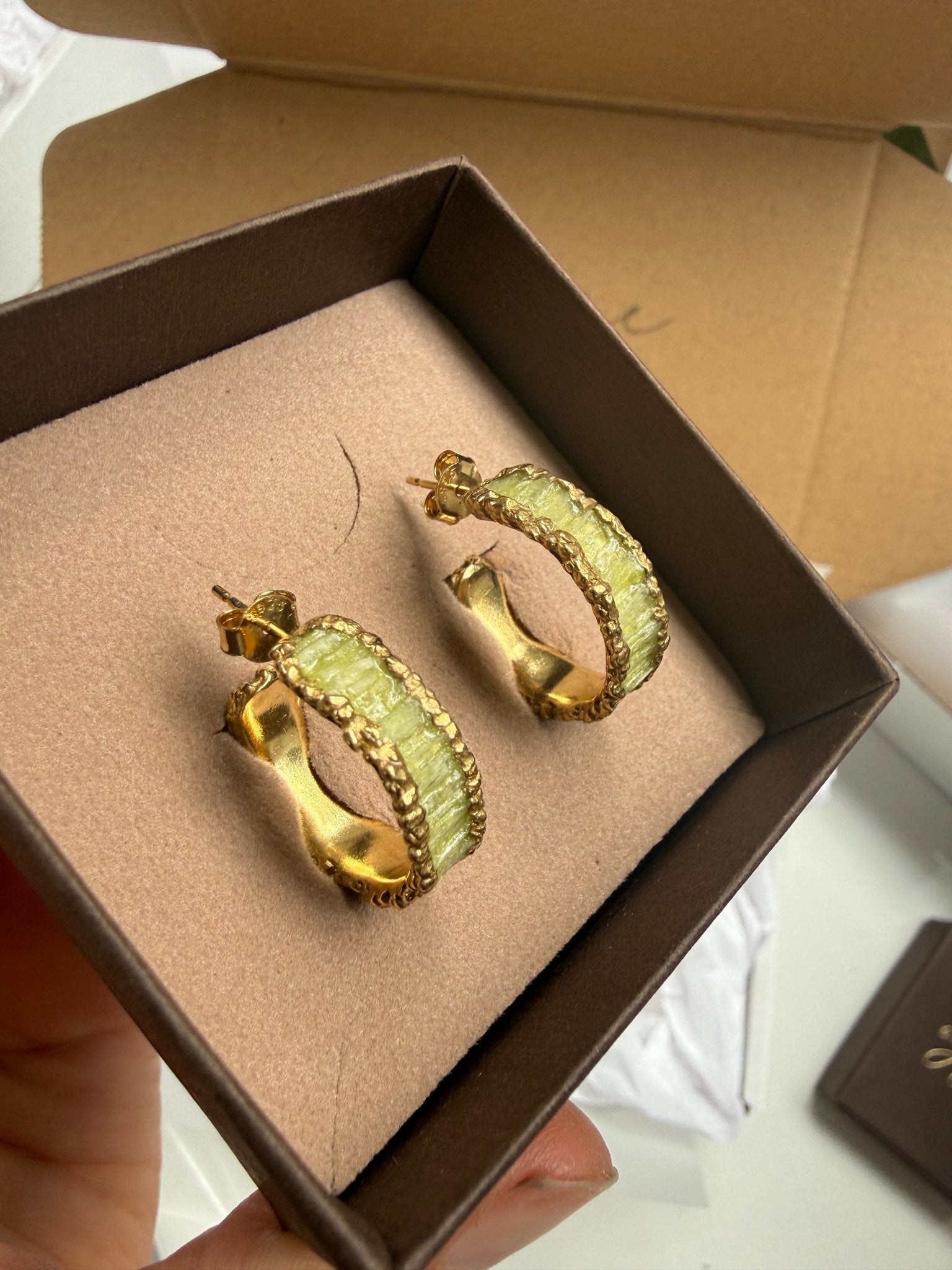 Kyanite Hoops - Oggie and Co