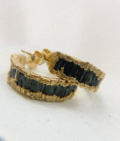 Kyanite Hoops - Gold Plated - Oggie and Co