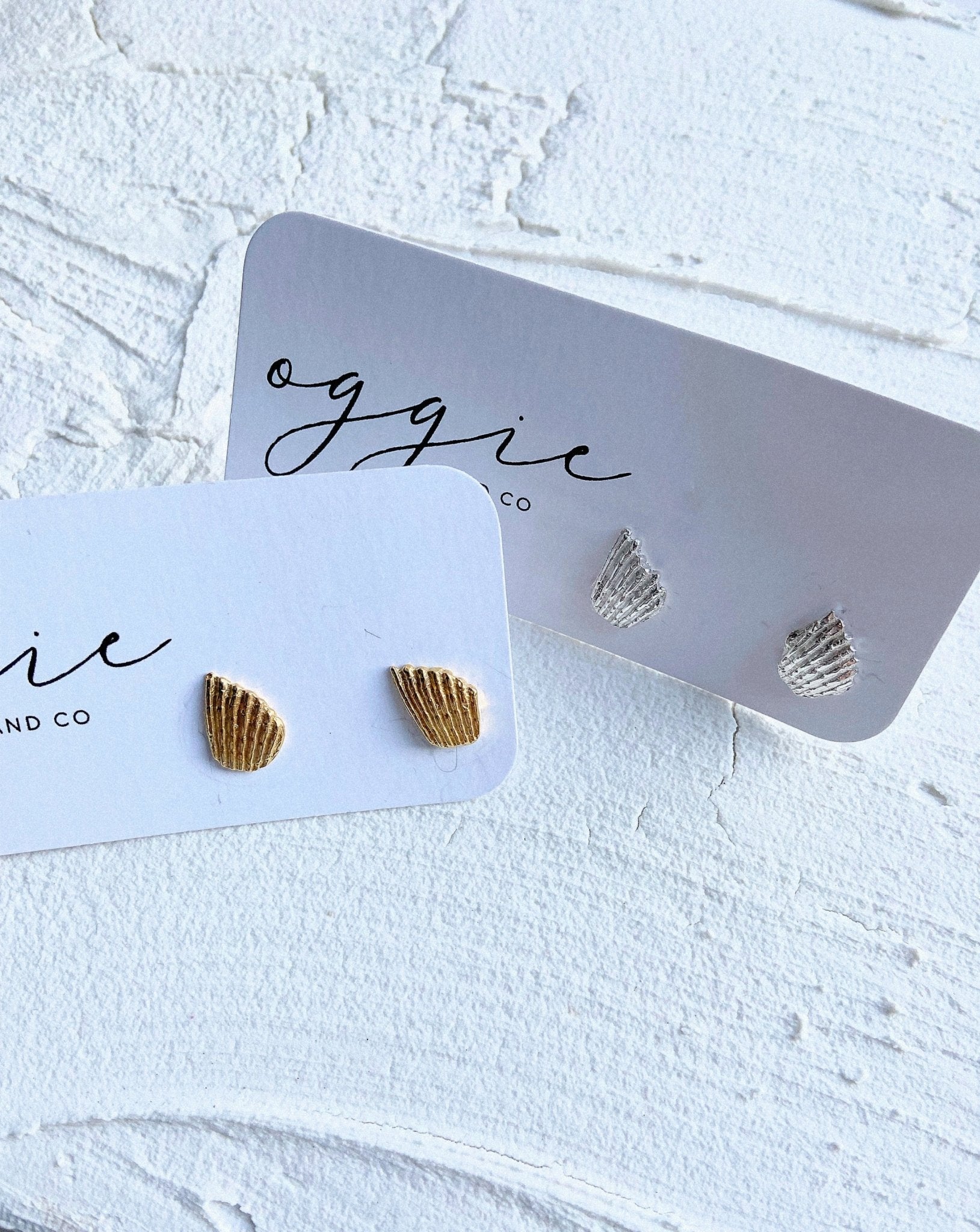 Rustic Shell Earrings - Oggie and Co