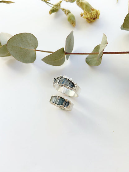 Kyanite Cigar Band Ring