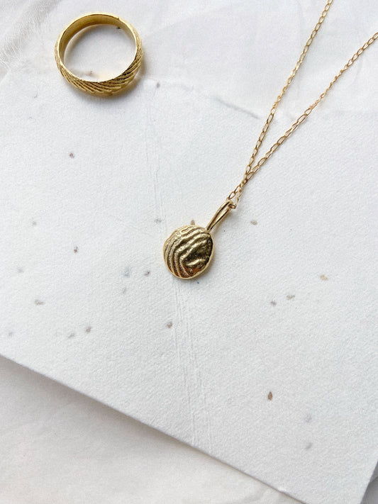 Initial Cuttlefish Necklace - Small